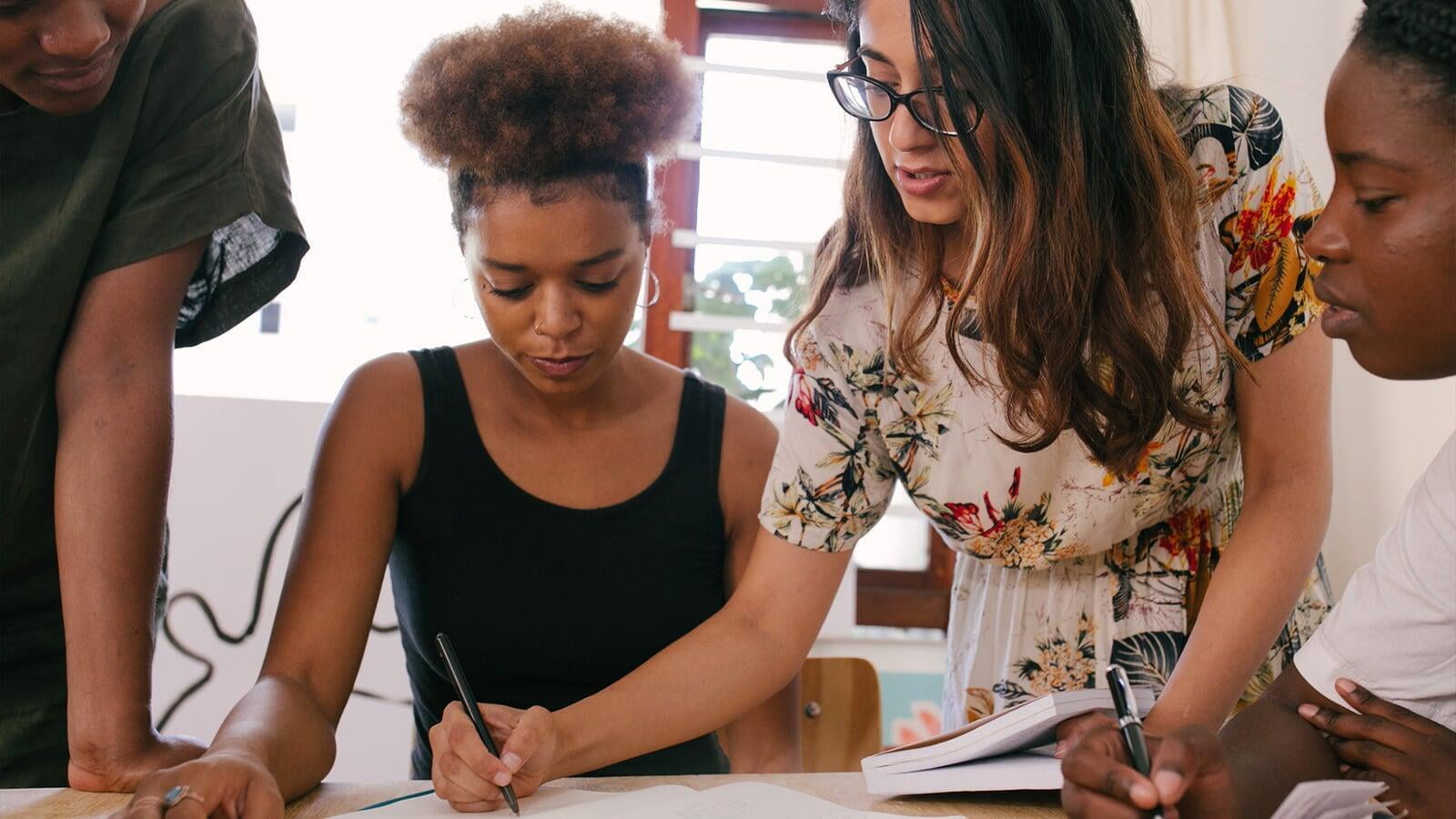 Entrepreneurs working together